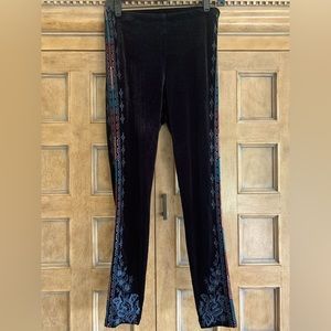 Johnny Was velvet leggings